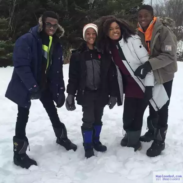 Photos From Actress Omoni Oboli And Family